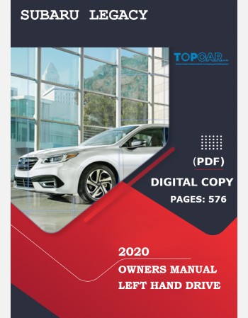 subaru legacy 2020 owners manual